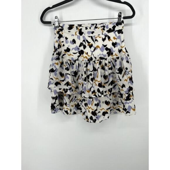 A.L.C. baxter printed tiered silk skirt 0 - Picture 5 of 6